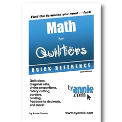 By Annie - Math for Quilters - Reference hæfte